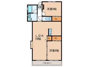 ファミーユ戸田の物件間取画像